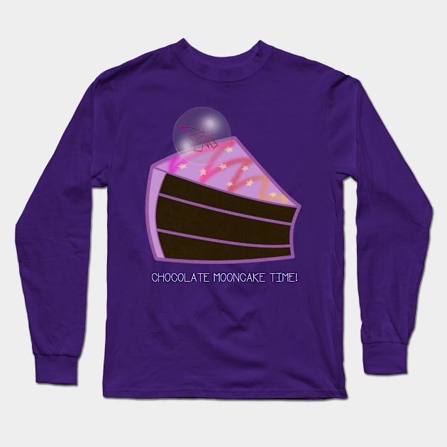 Zoe's Chocolate Mooncake!//with text Long Sleeve T-Shirt by UberGhibli